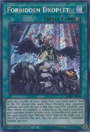 YuGiOh Trading Card Game Brothers of Legend Secret Rare Forbidden Droplet BROL-EN090