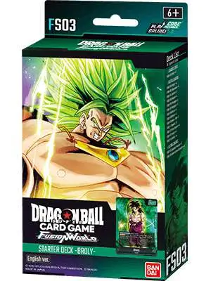Dragon Ball Super Trading Card Game Fusion World Broly Starter Deck FS03 [ENGLISH, 51 Cards]