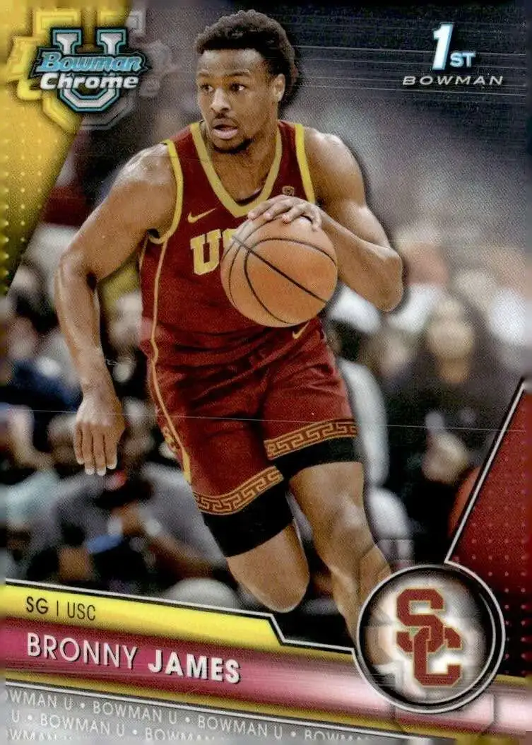 NBA 2023-24 Bowman Chrome U 1st Bowman Bronny James #95 [Rookie]