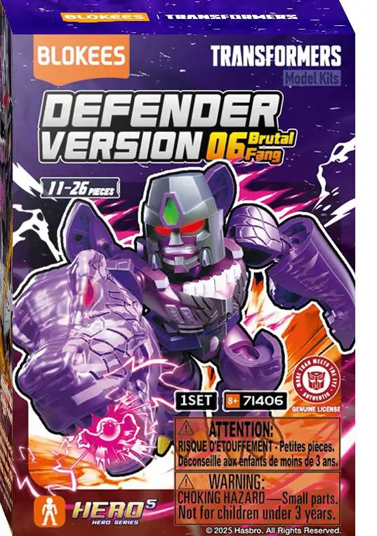 Transformers Galaxy Version Defender Wave 6 Brutal Fang Mystery Pack DV06 [1 RANDOM Figure]