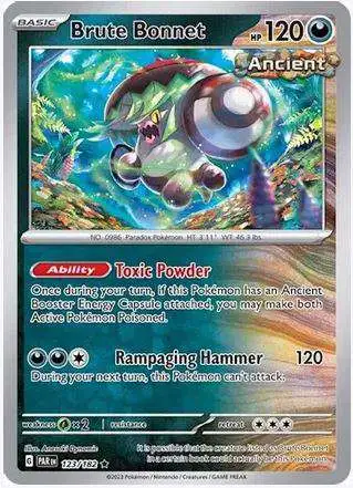 Pokemon Scarlet & Violet Promo Brute Bonnet #123 [Cosmos Holo]