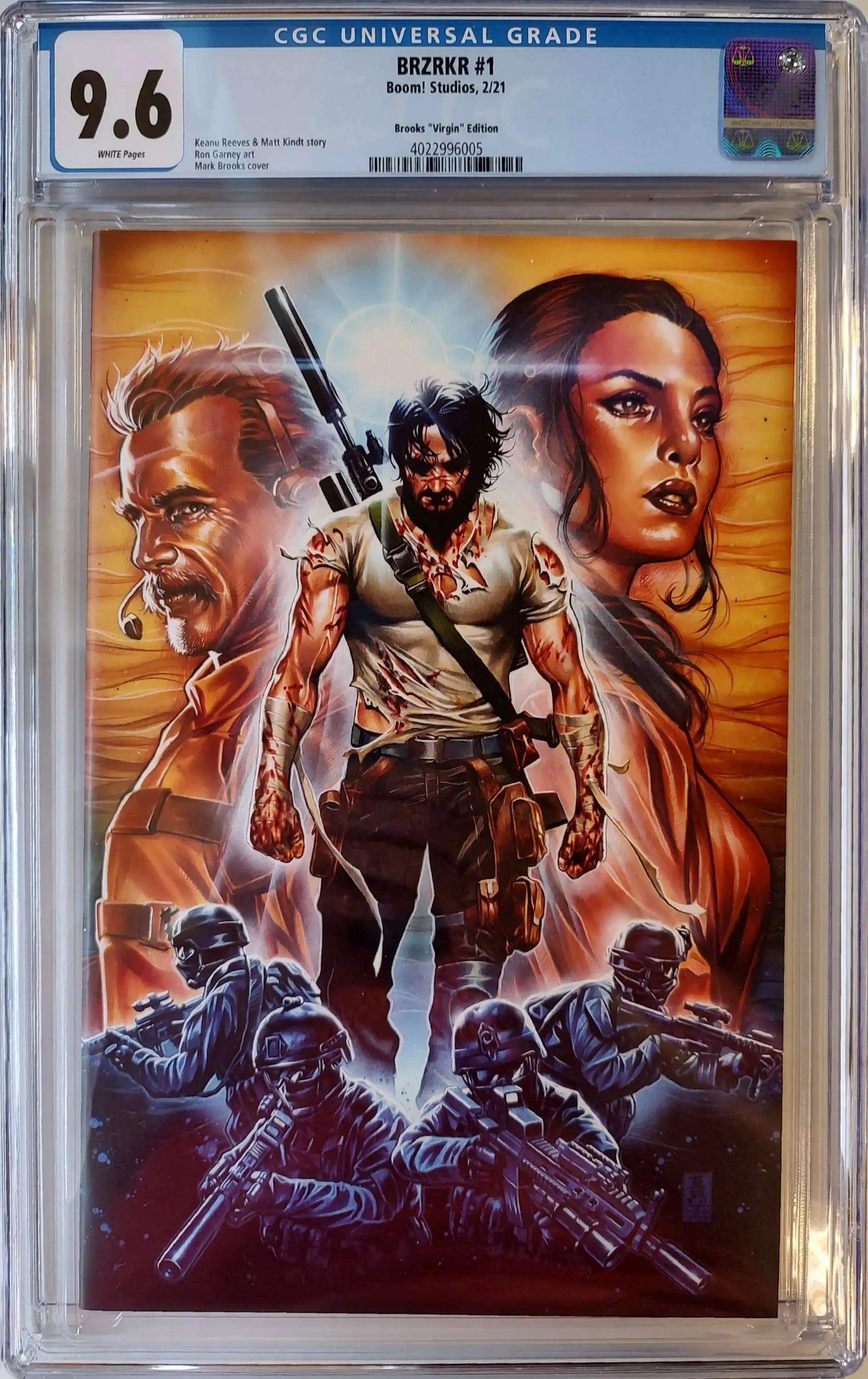 Boom Studios BRZRKR CGC 9.6 Graded Comic Book 1 Mark Brooks