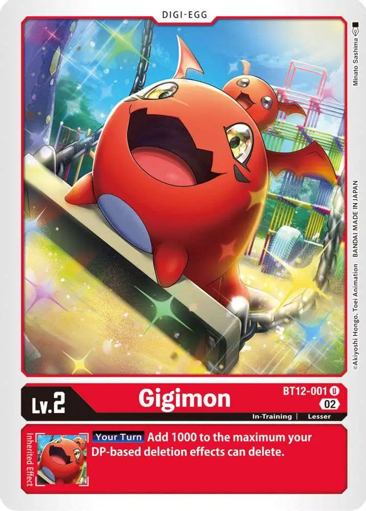 Digimon Trading Card Game Across Time Uncommon Gigimon BT12-001