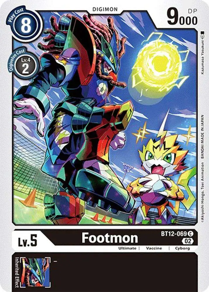 Digimon Trading Card Game Across Time Common Footmon BT12-069