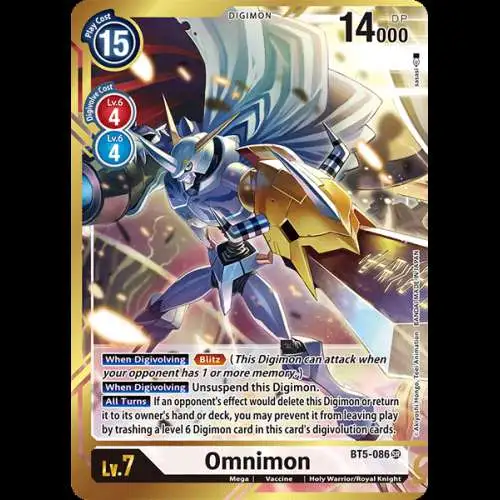 Digimon Trading Card Game Battle of Omni Super Rare Omnimon BT5-086 [Alternate Art - sasasi]