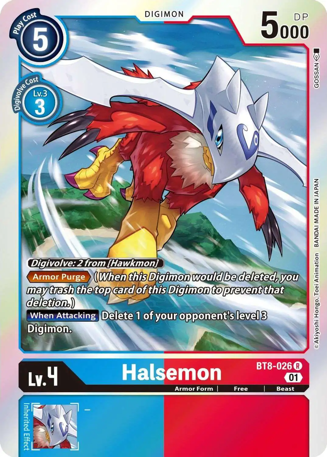 Digimon New Awakening Rare Halsemon BT8-026