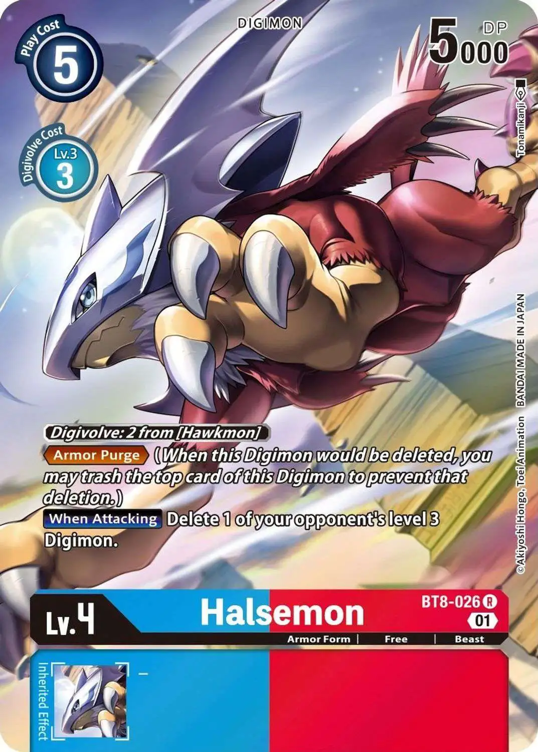 Digimon New Awakening Rare Halsemon BT8-026 [Alternate Art]