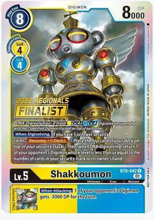 Digimon New Awakening Rare Shakkoumon BT8-042 [2022 Championship Online Finalist]