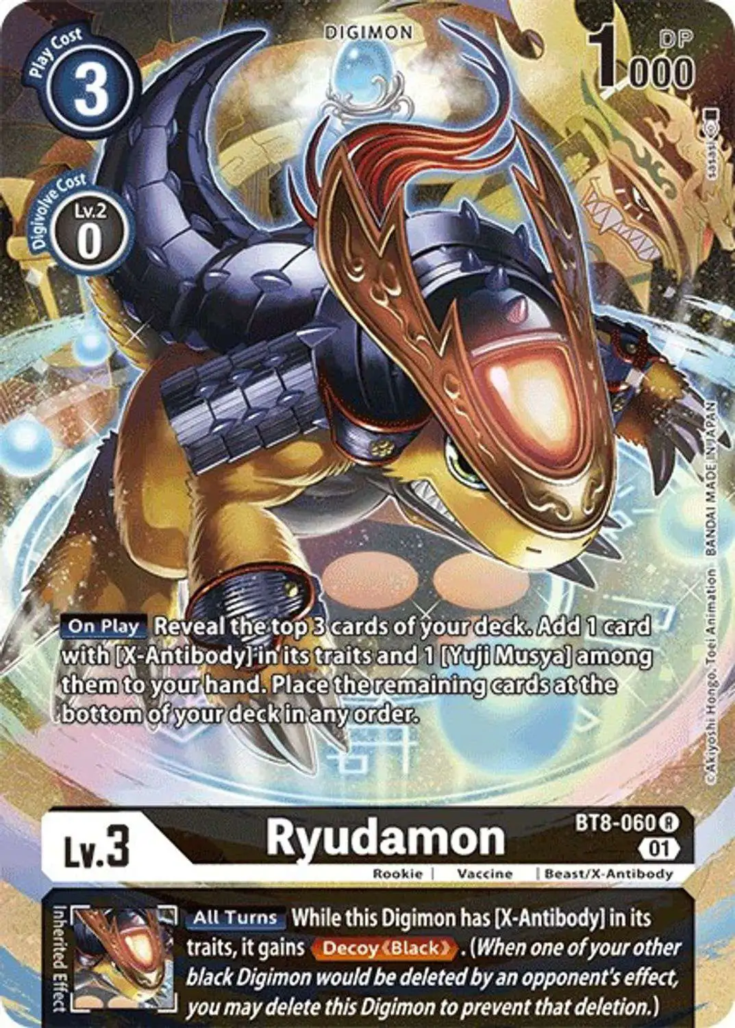 Digimon New Awakening Rare Ryudamon BT8-060 [Alternate Art]