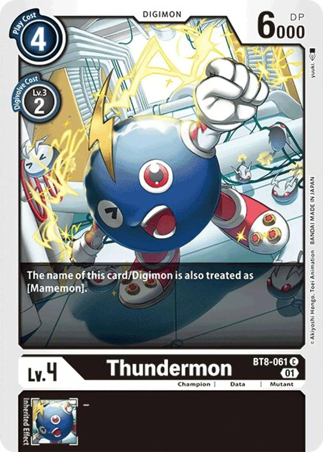 Digimon New Awakening Common Thundermon BT8-061