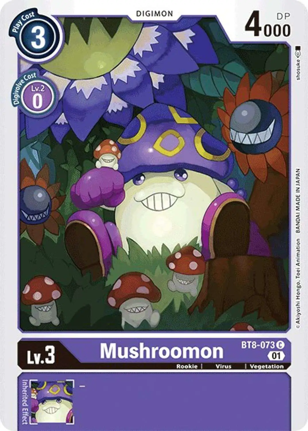 Digimon New Awakening Common Mushroomon BT8-073