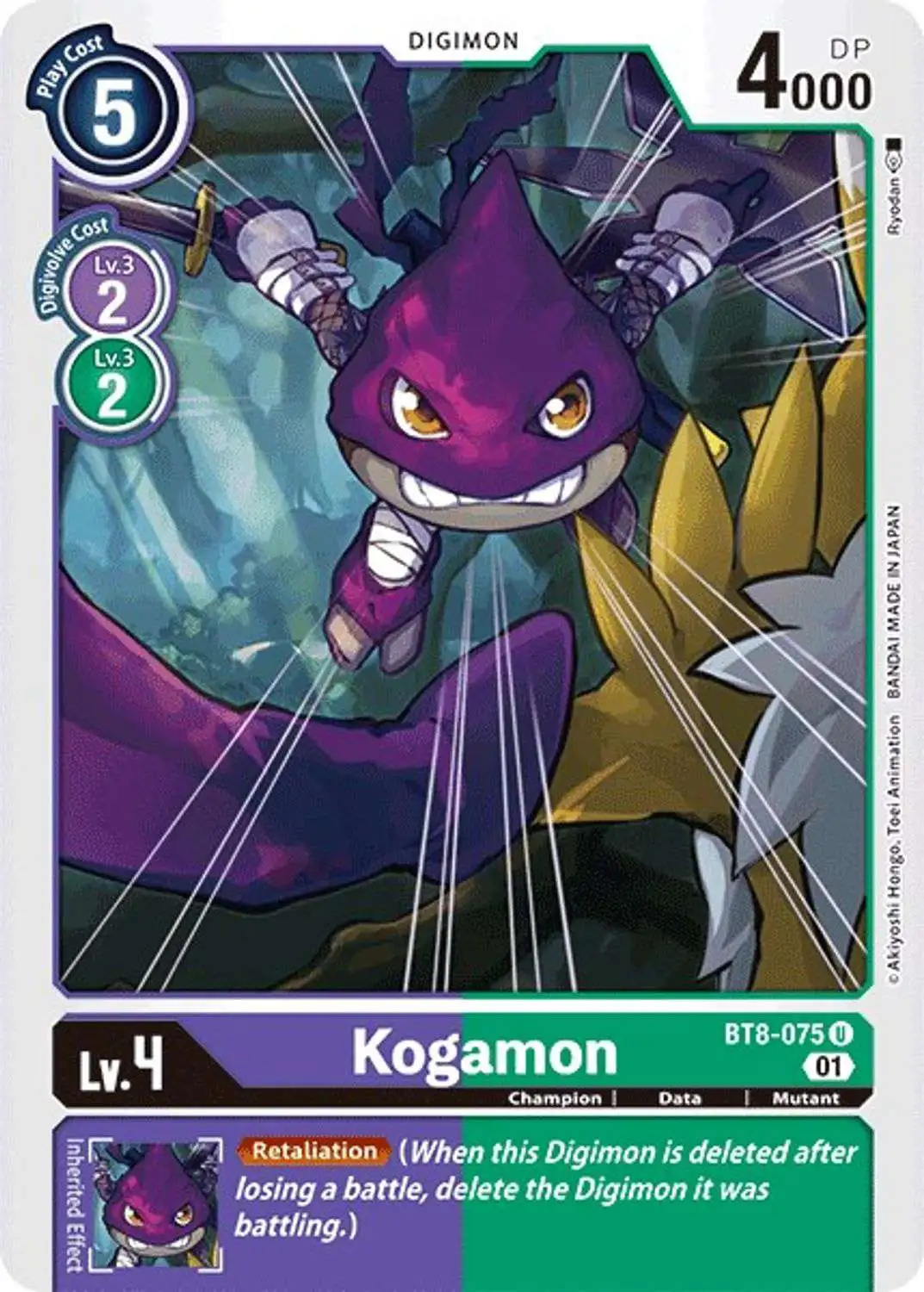 Digimon New Awakening Uncommon Kogamon BT8-075