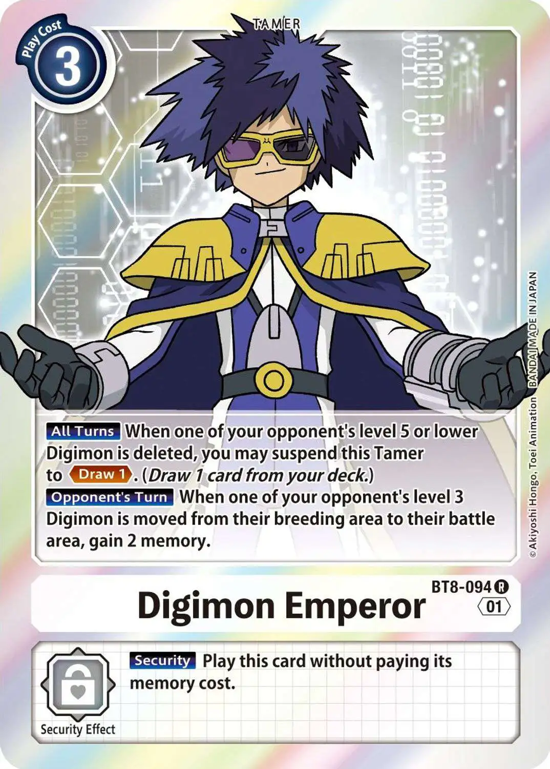 New Awakening Rare Digimon Emperor BT8-094