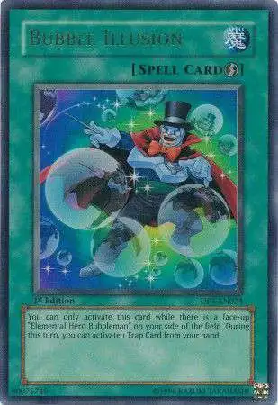 YuGiOh GX Trading Card Game Duelist Pack Jaden Yuki Ultra Rare Bubble Illusion DP1-EN024