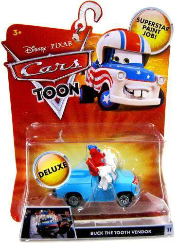 カーズ　マテル　BUCK THE TOOTH VENDOR Disney Pixar Cars Toon Buck the Tooth Vendor #11 Mega deluxe