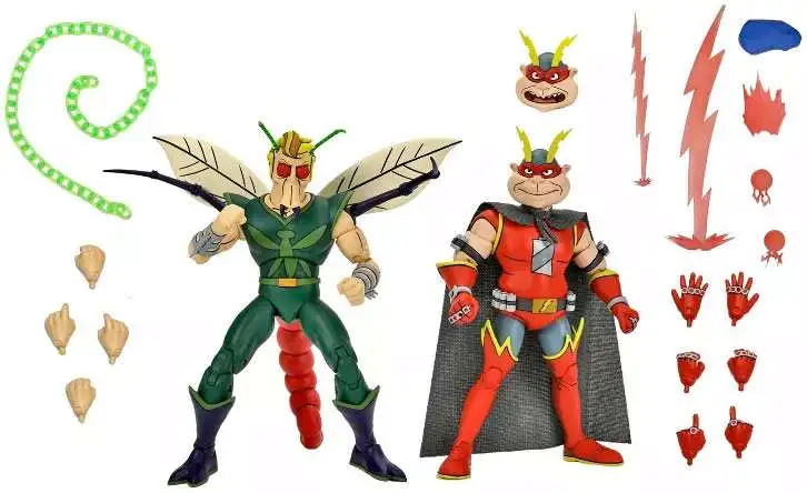 NECA Teenage Mutant Ninja Turtles Bugman & Electrozapper Exclusive Action Figure 2-Pack