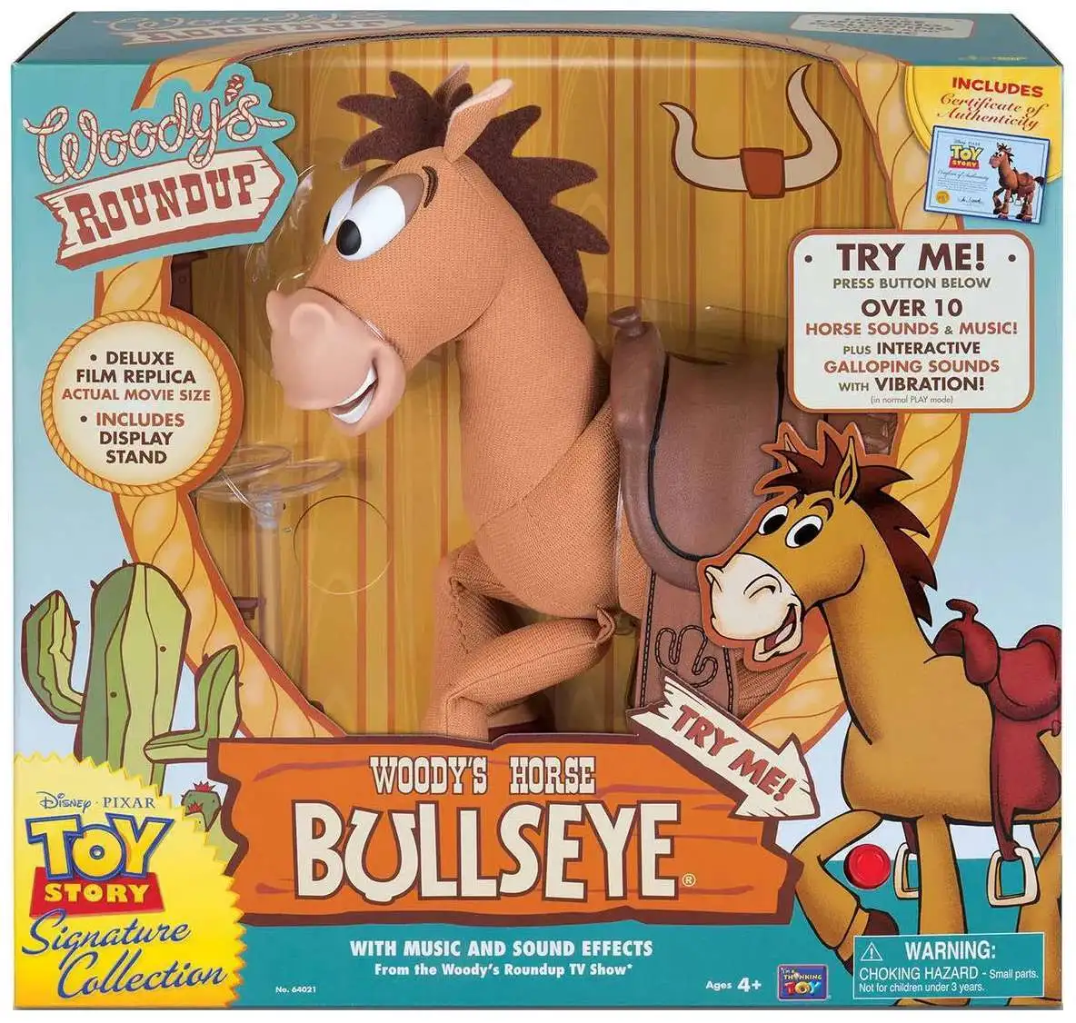 Toy Story Woody's Roundup Signature Collection Bullseye Exclusive 16-Inch  Plush [Music & Sound Effects]