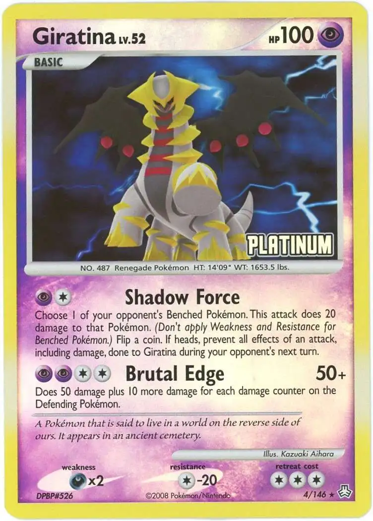 Auction Prices Realized Tcg Cards 2009 Pokemon Platinum Giratina