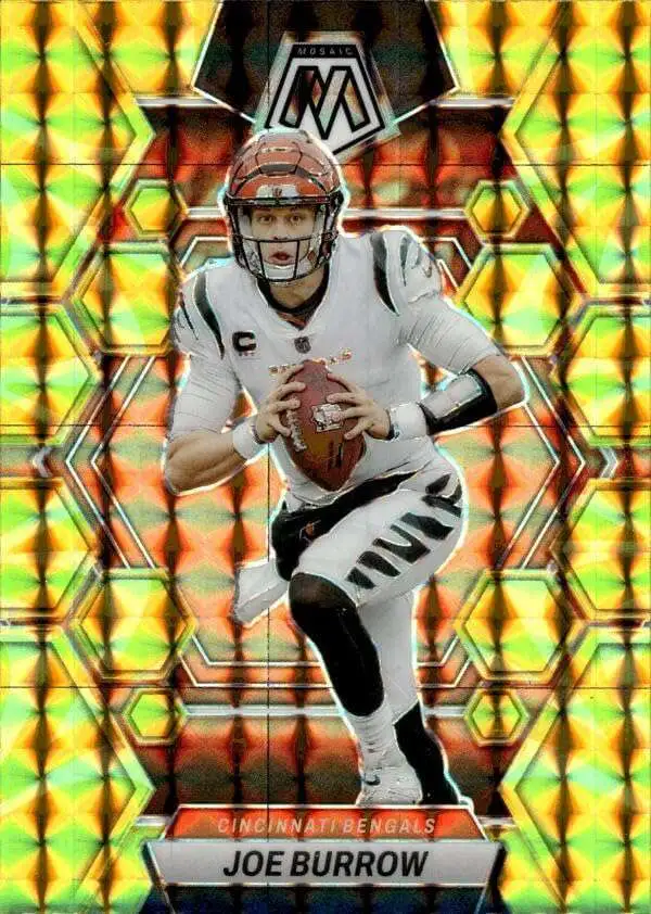 NFL 2023 Panini Mosaic Yellow Joe Burrow #40
