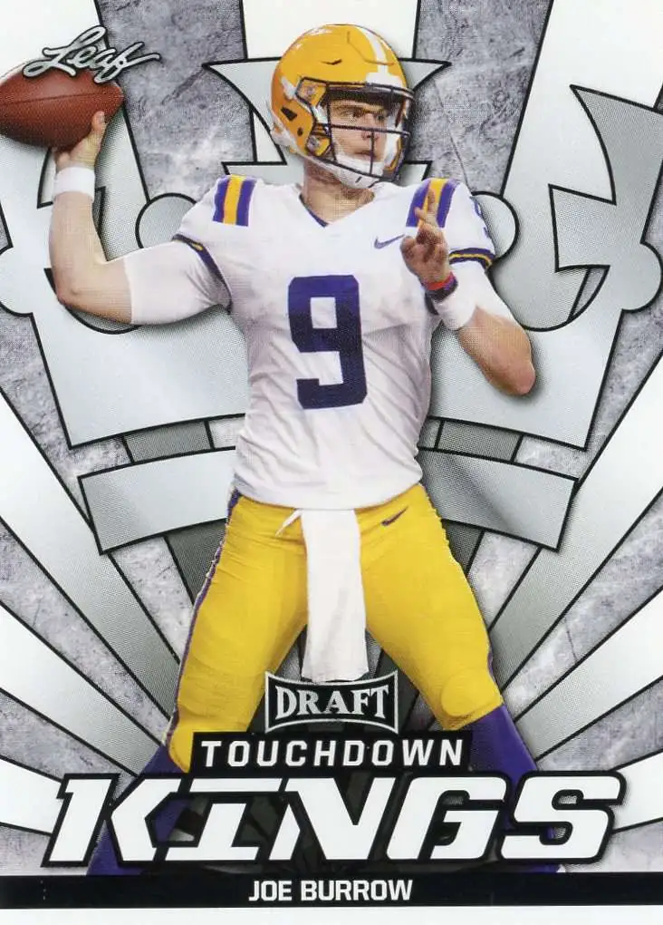 NFL 2020 Leaf Draft Joe Burrow #85 [Rookie, Touchdown Kings]