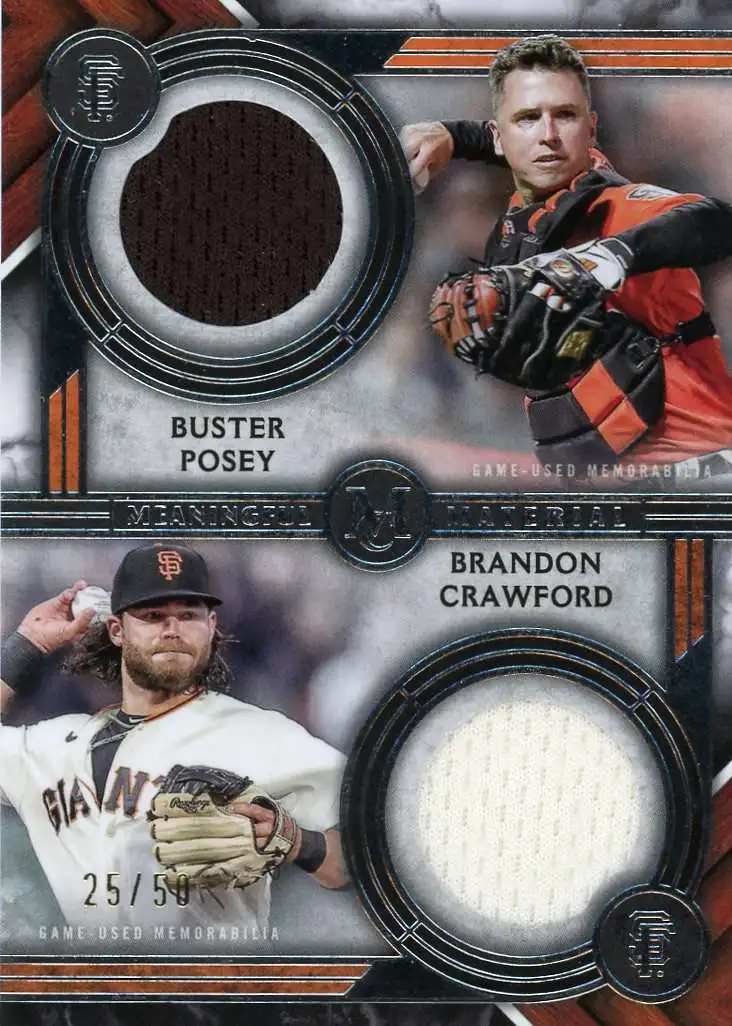  Brandon Crawford Baseball Cards (5) ASSORTED San