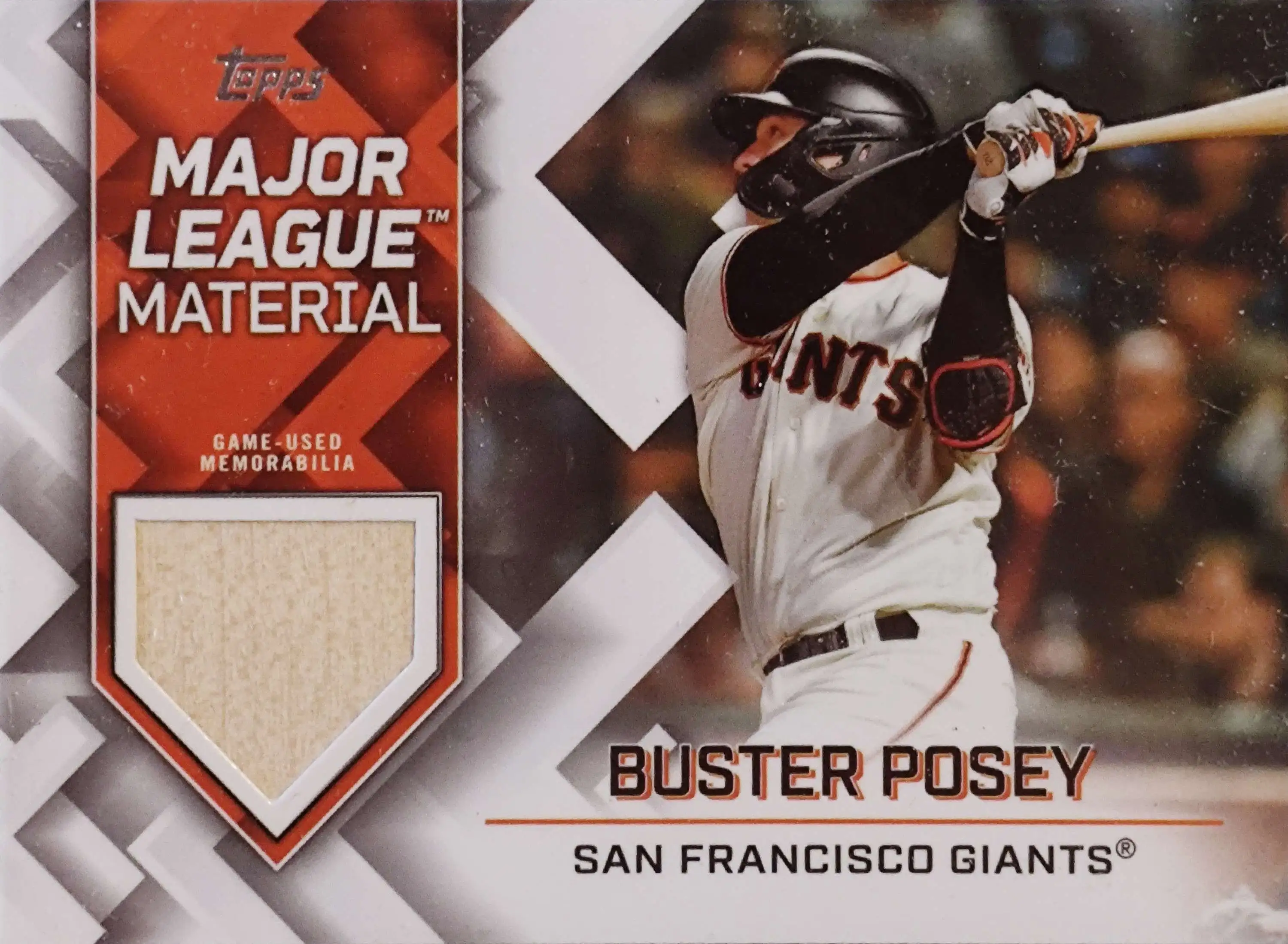 Buster Posey Game Worn Jersey Baseball Card