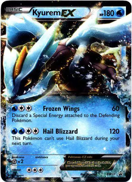Pokemon Black & White Promo Ultra Rare Kyurem EX BW37 [Damage]