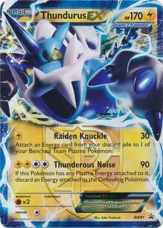 Pokemon Black & White Promo Ultra Rare Thundurus EX BW81 [Lightly Played]