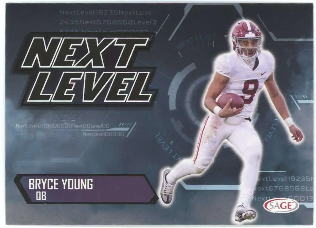 NFL Carolina Panthers 2022 Leaf Draft Football Red Bryce Young #02