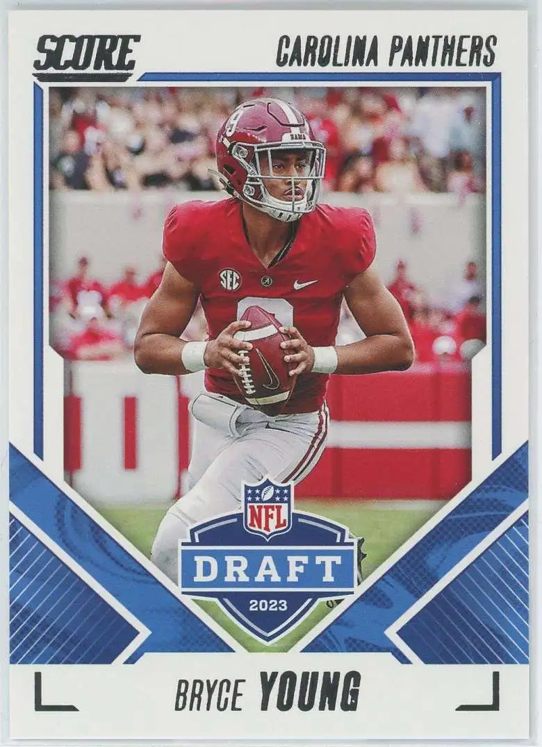 2023 Panini Score Bryce Young NFL Draft #2 RC Rookie Carolina Panthers