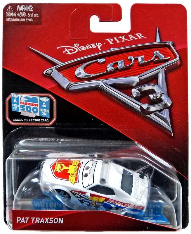 Disney / Pixar Cars Cars 3 Pat Traxson Diecast Car [Bonus Collector Card]