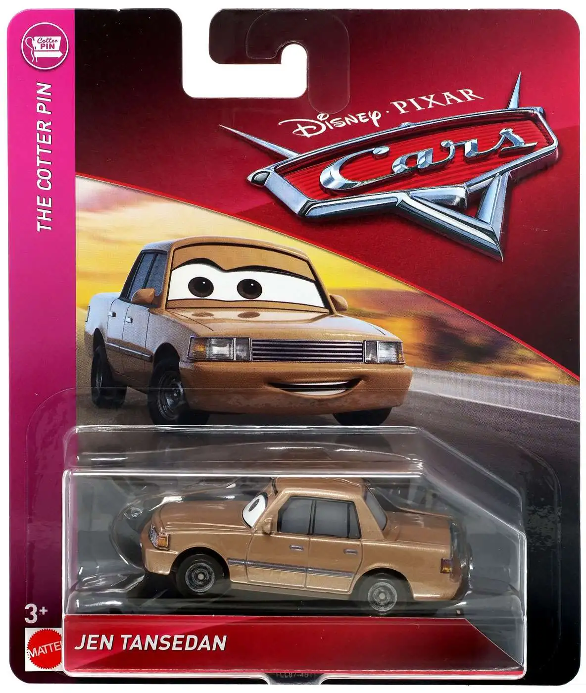 Jen Tansedan Disney Pixar Cars diecast 1/55th Cars New Look Cotter Pin 