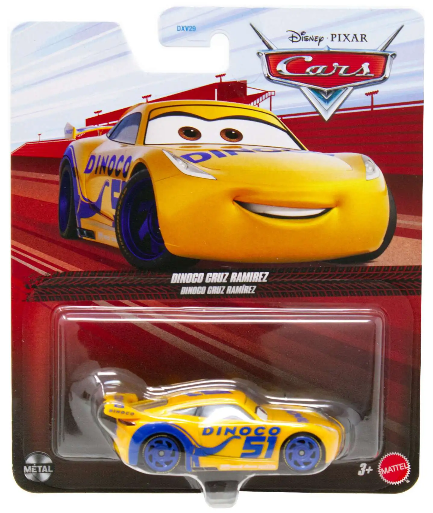 Disney Pixar Cars Cars 3 Metal Dinoco Cruz Ramirez 155 Diecast Car