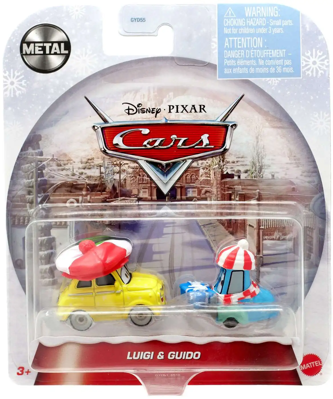 Disney / Pixar Cars Cars Holiday Metal Luigi & Guido Diecast Car [Winter]