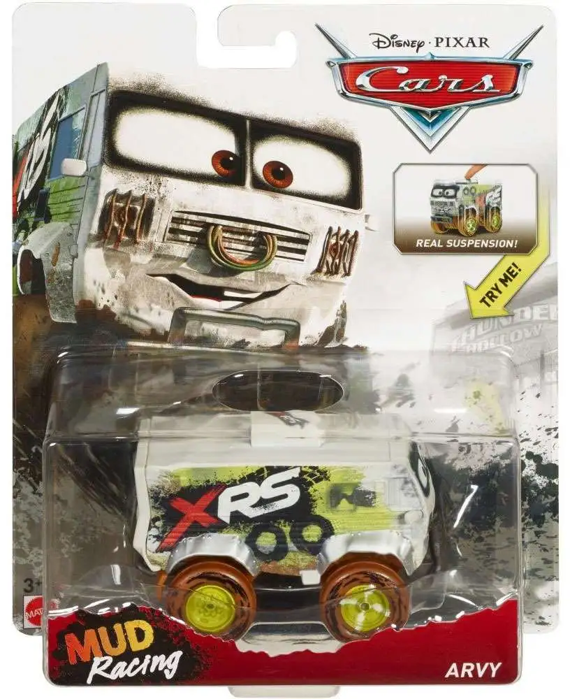 Disney Pixar Cars Cars 3 XRS Mud Racing Arvy Diecast Car Damaged Package