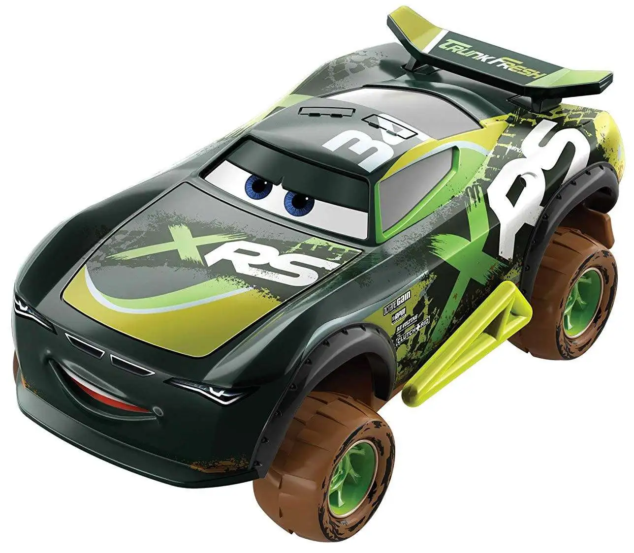 Mattel Disney Auto Cars 3 Leakless XRS Mud Racing Spielfahrzeug echter Federung 