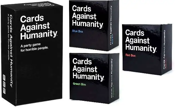 Cards Against Humanity Starter & Red, Green, & Blue Boxes