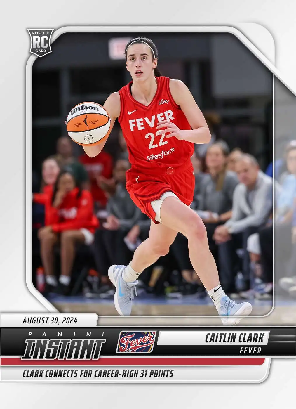 WNBA Indiana Fever 2024 Instant Basketball Caitlin Clark #191 [Rookie, Connects for Career-High 31 Points]