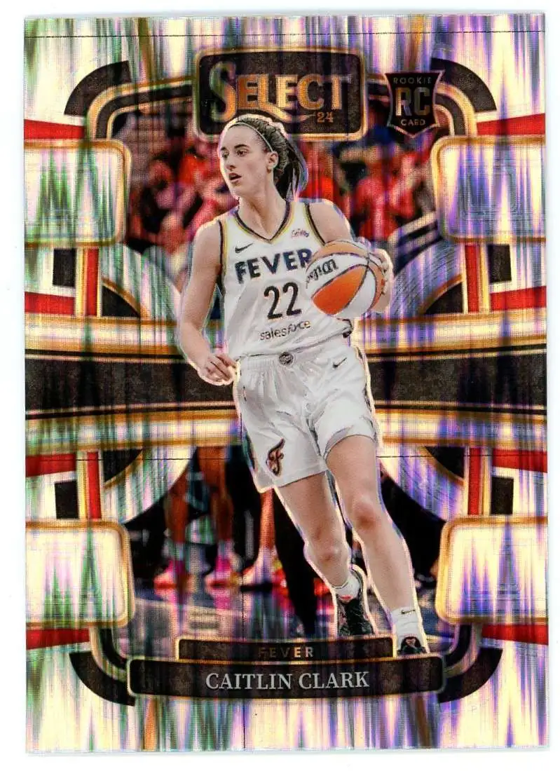WNBA 2024 Panini Select Silver Flash Caitlin Clark #72 [Rookie]