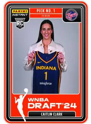 WNBA Indiana Fever 2024 Instant Draft Night Basketball Caitlin Clark DN-1 [Rookie, No. 1 Draft Pick]