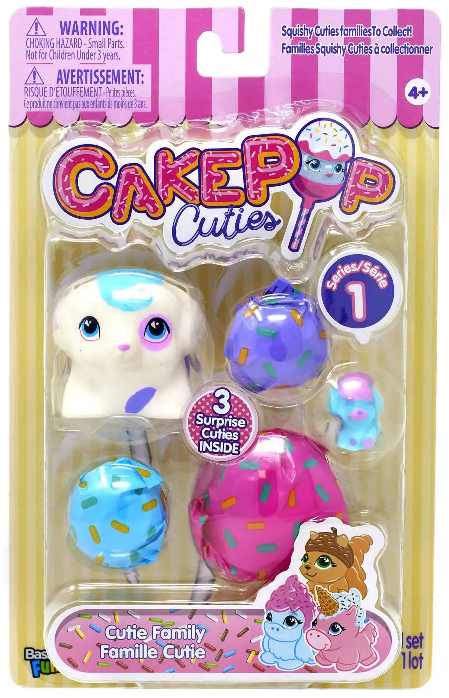 Squishy Toy Collectibles CakePop Cuties Series 1 Capsules 3 Pack 