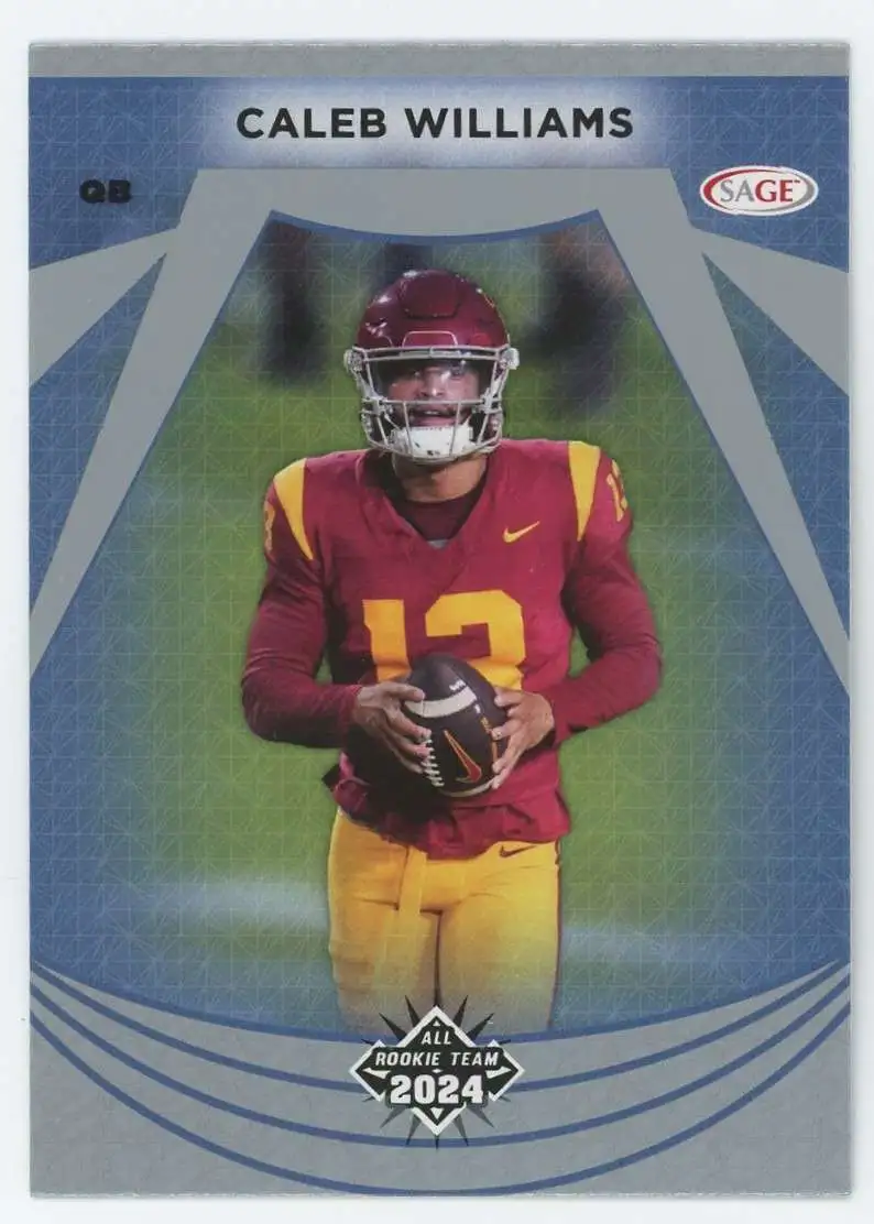 NFL 2024 Sage High Series Silver Caleb Williams #107 [Rookie]