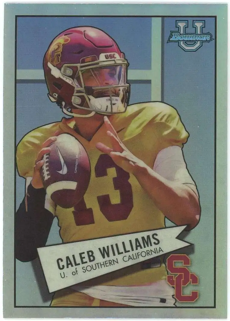 NFL 2022 Bowman Chrome University Caleb Williams #52BF-4 [Rookie, 1952]