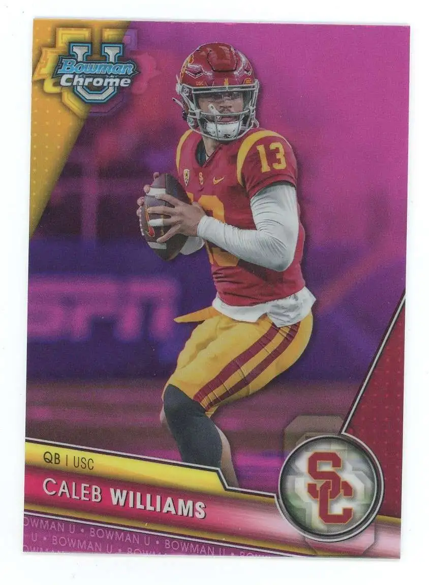 NFL 2023 Bowman Chrome U Pink Refractor Caleb Williams #1 [Rookie]