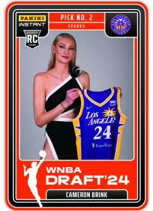 WNBA Los Angeles Sparks 2024 Instant Draft Night Basketball Cameron Brink #2 [Rookie Card] (Pre-Order ships February)