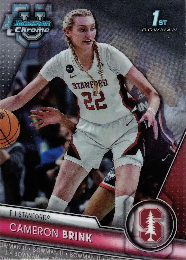 WNBA 2023-24 Bowman Chrome University 1st Bowman Cameron Brink #75