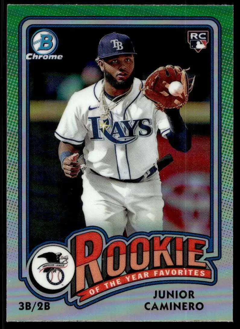 MLB Topps 2024 Bowman Baseball Rookie of the Year Favorites Junior Caminero ROY-8