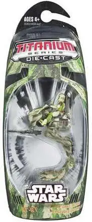 Star Wars Clone Wars Titanium Series 2006 Hunt for Yoda Camo AT-RT Diecast Vehicle