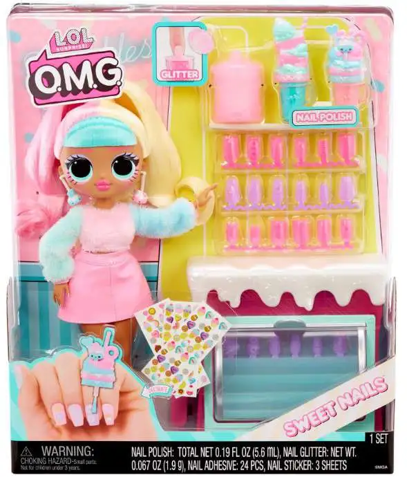 LOL Surprise Sweet Nails OMG Candylicious Sprinkles Shop Doll Playset [15 Surprises]