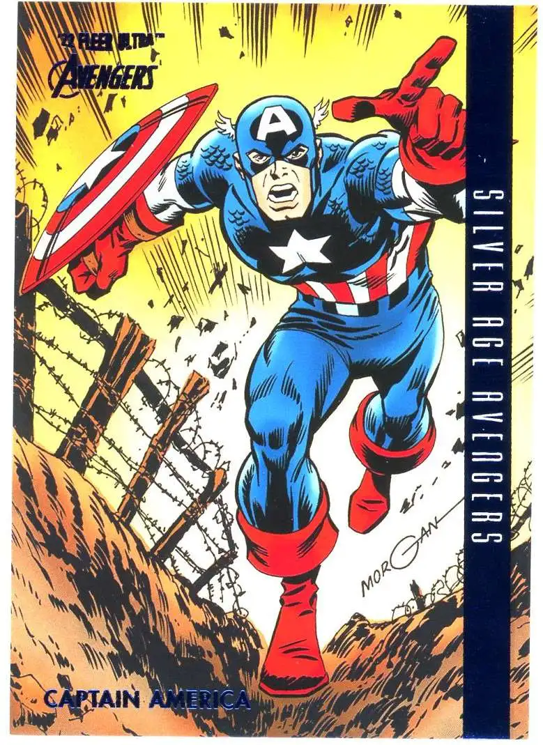 2022 Marvel Fleer Ultra Avengers Blue Foil 196/360 Captain America #103